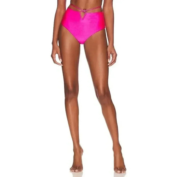 Lovers And Friends Call Me Up‎ Swim Bottom in Hot Pink Sz M - Picture 1 of 5